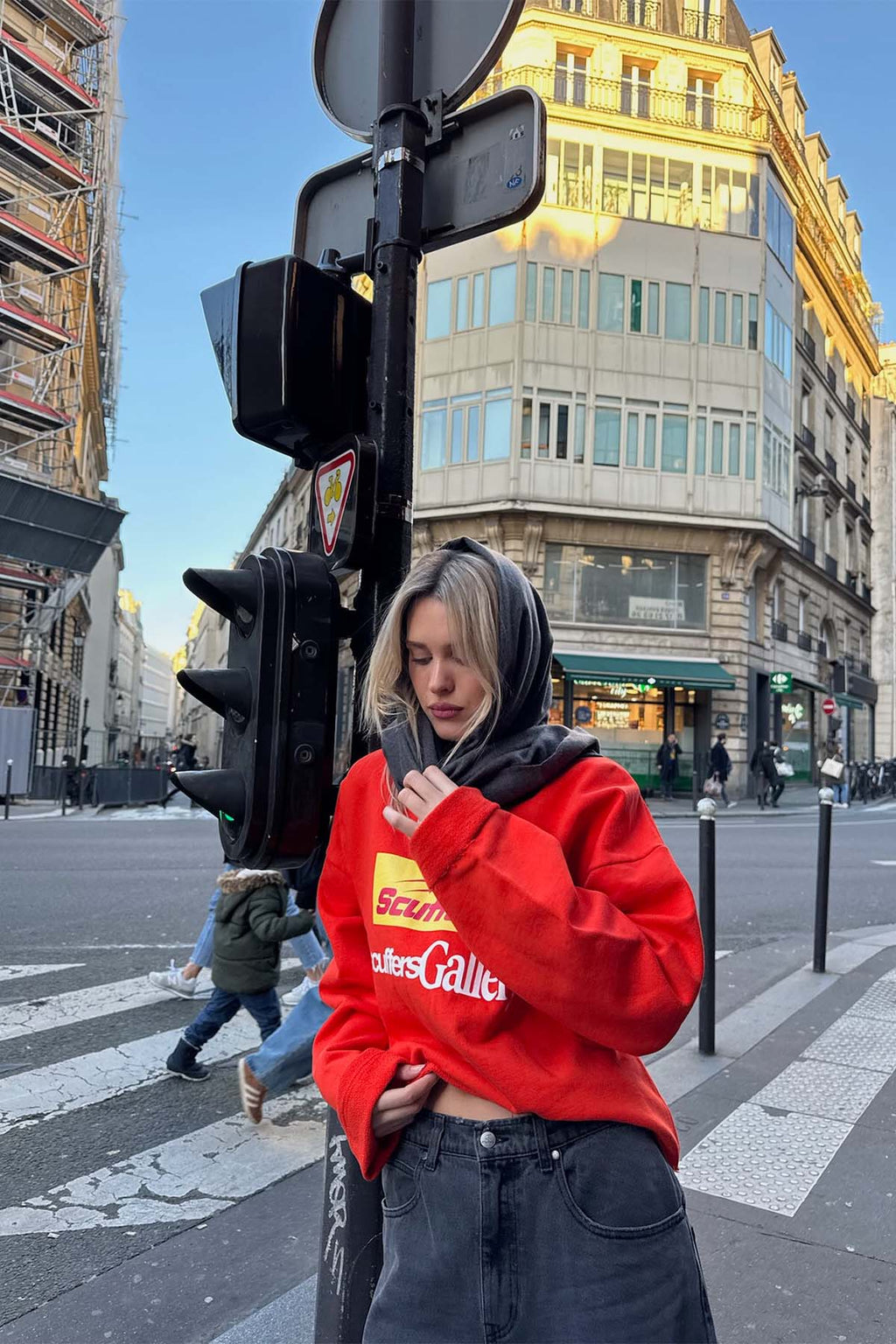 Sudaderas Scuffers General Sweatshirt Naranjas | 37256BJLG