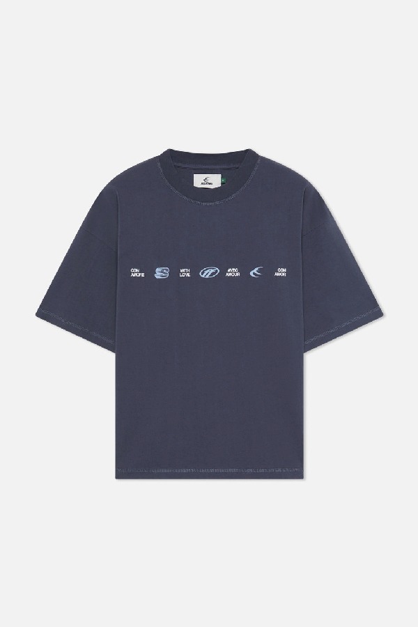 T-Shirts Scuffers 7 Logo Azul Marino | 47950QUOT