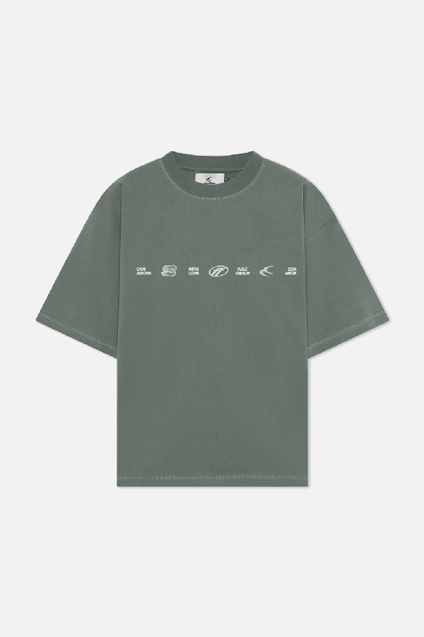 T-Shirts Scuffers 7 Logo Verdes | 04621HJDC