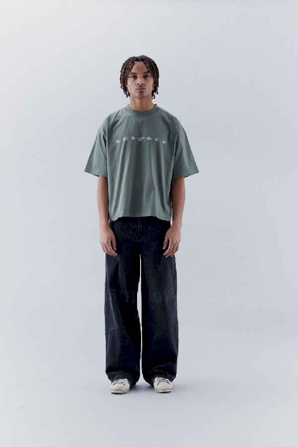 T-Shirts Scuffers 7 Logo Verdes | 04621HJDC