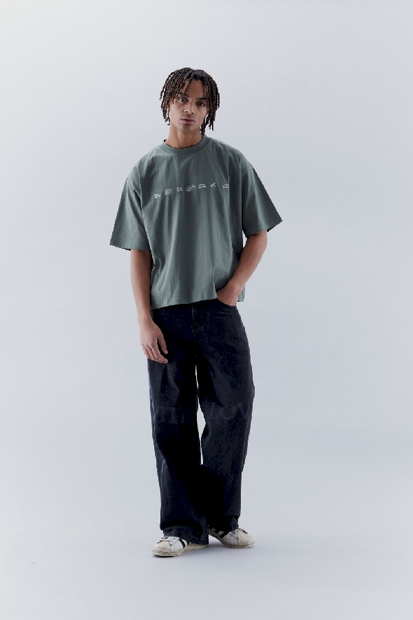 T-Shirts Scuffers 7 Logo Verdes | 04621HJDC