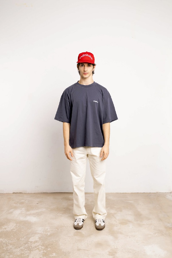 T-Shirts Scuffers Basic Scuffers Azules | 46390MSVQ
