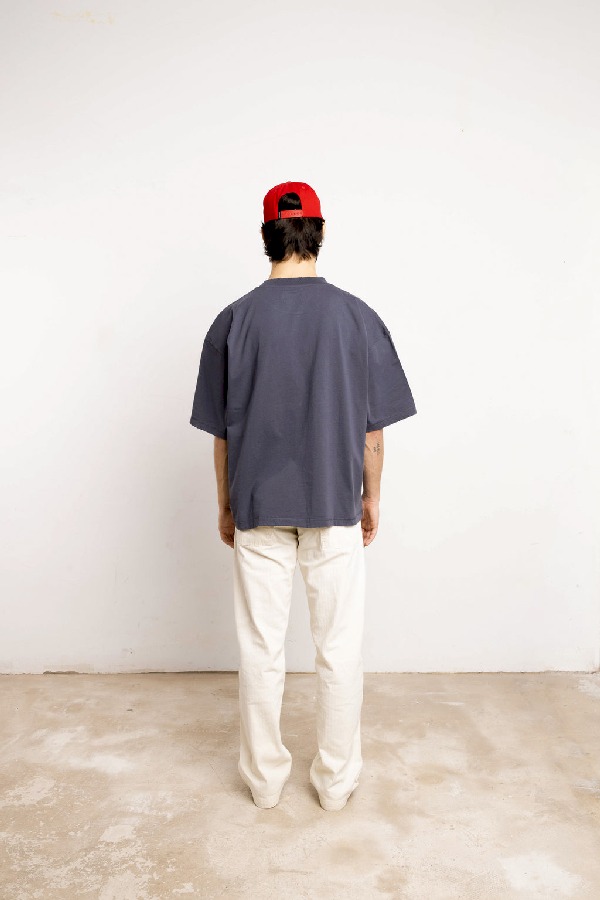 T-Shirts Scuffers Basic Scuffers Azules | 46390MSVQ