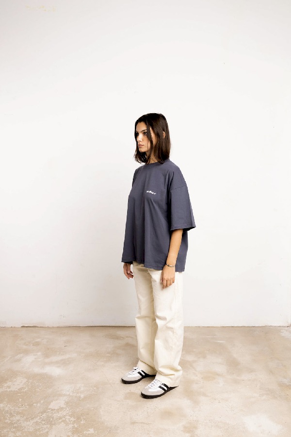 T-Shirts Scuffers Basic Scuffers Azules | 46390MSVQ