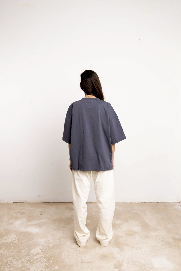T-Shirts Scuffers Basic Scuffers Azules | 46390MSVQ