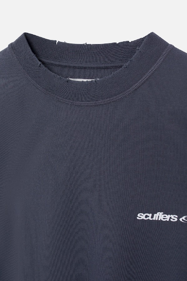 T-Shirts Scuffers Basic Scuffers Azules | 46390MSVQ