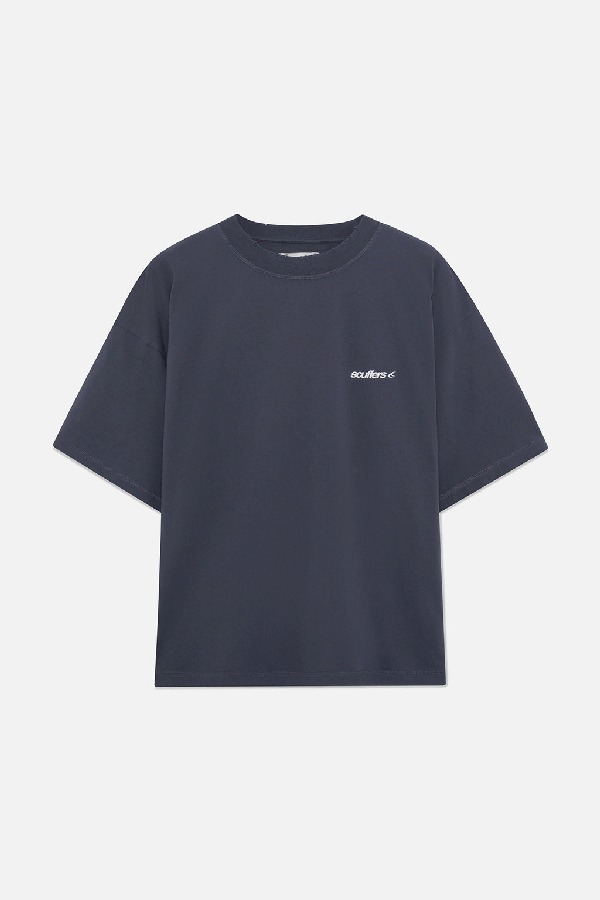 T-Shirts Scuffers Basic Scuffers Azules | 46390MSVQ