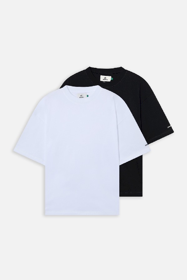 T-Shirts Scuffers Basic T-Shirt Pack B&W | 63592CSGP