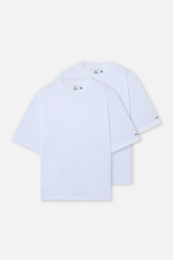 T-Shirts Scuffers Basic T-Shirt Pack Blancos | 74580HECO