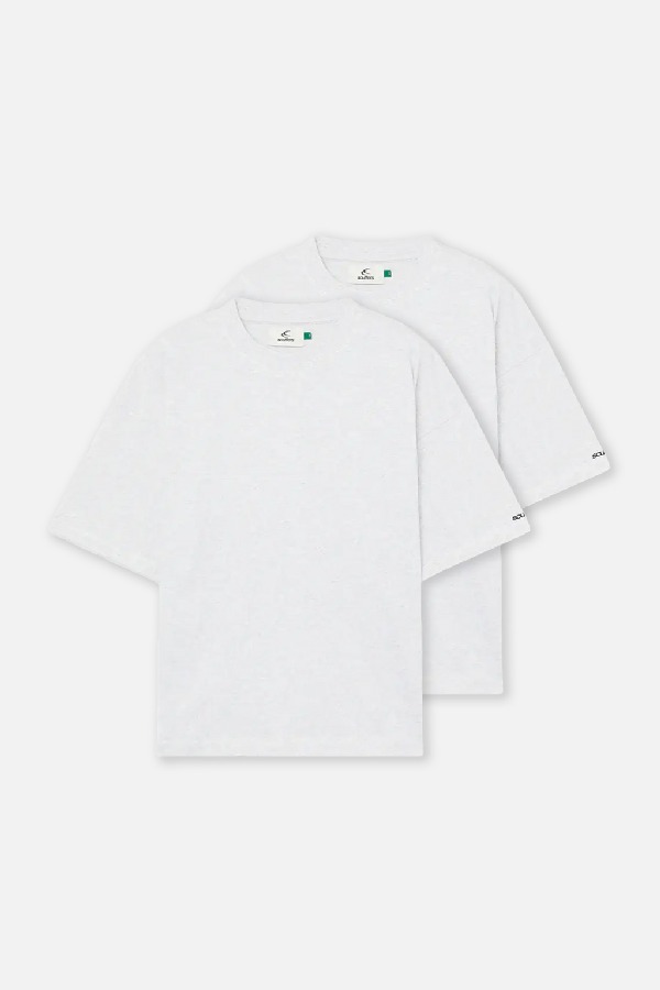 T-Shirts Scuffers Basic T-Shirt Pack Grises | 76019TPJC