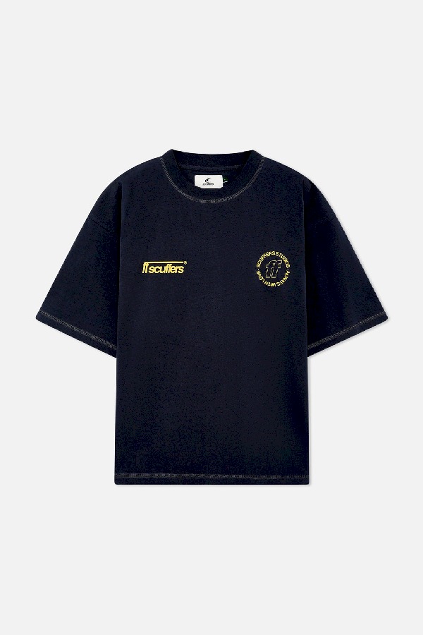 T-Shirts Scuffers Billy T-shirt Azules Oscuro | 18692TUXZ