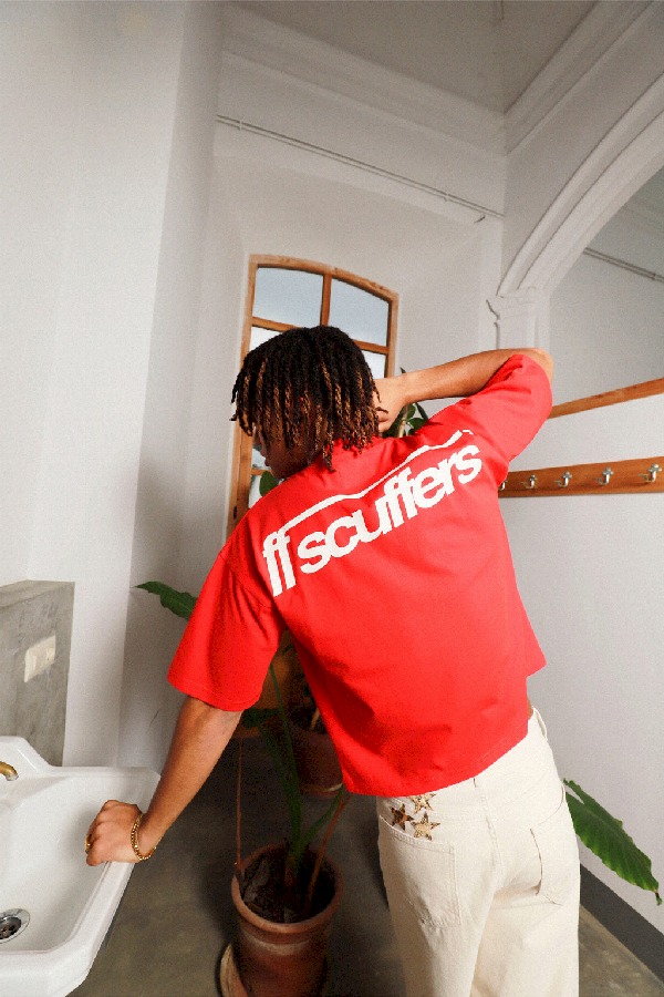 T-Shirts Scuffers Billy T-shirt Rojos | 90618HASL