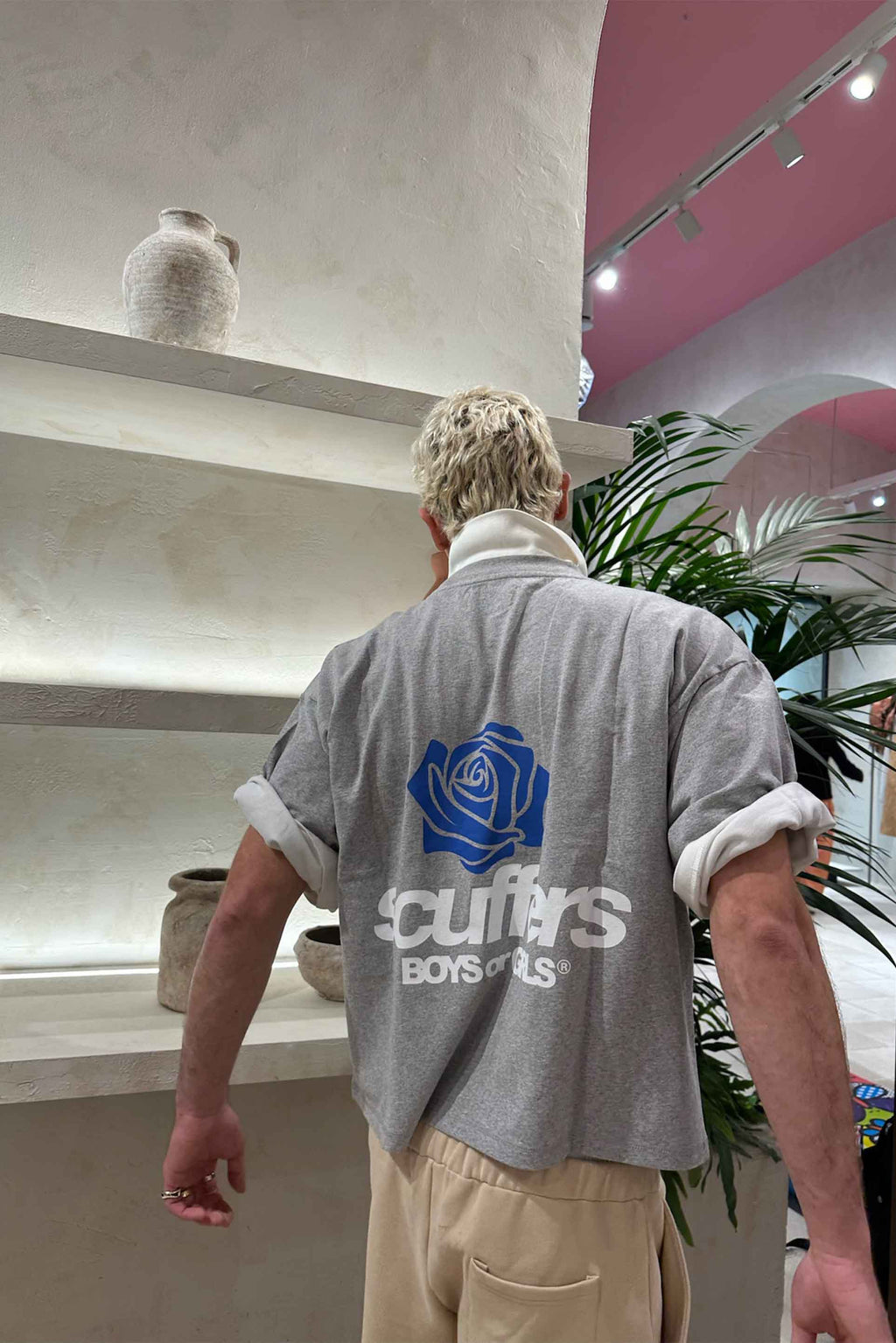 T-Shirts Scuffers Boys or Girls T-Shirt Grises Claro | 37149QOAD