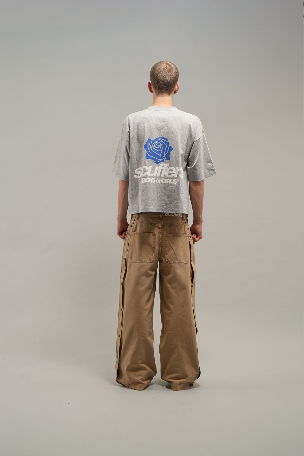 T-Shirts Scuffers Boys or Girls T-Shirt Grises Claro | 37149QOAD