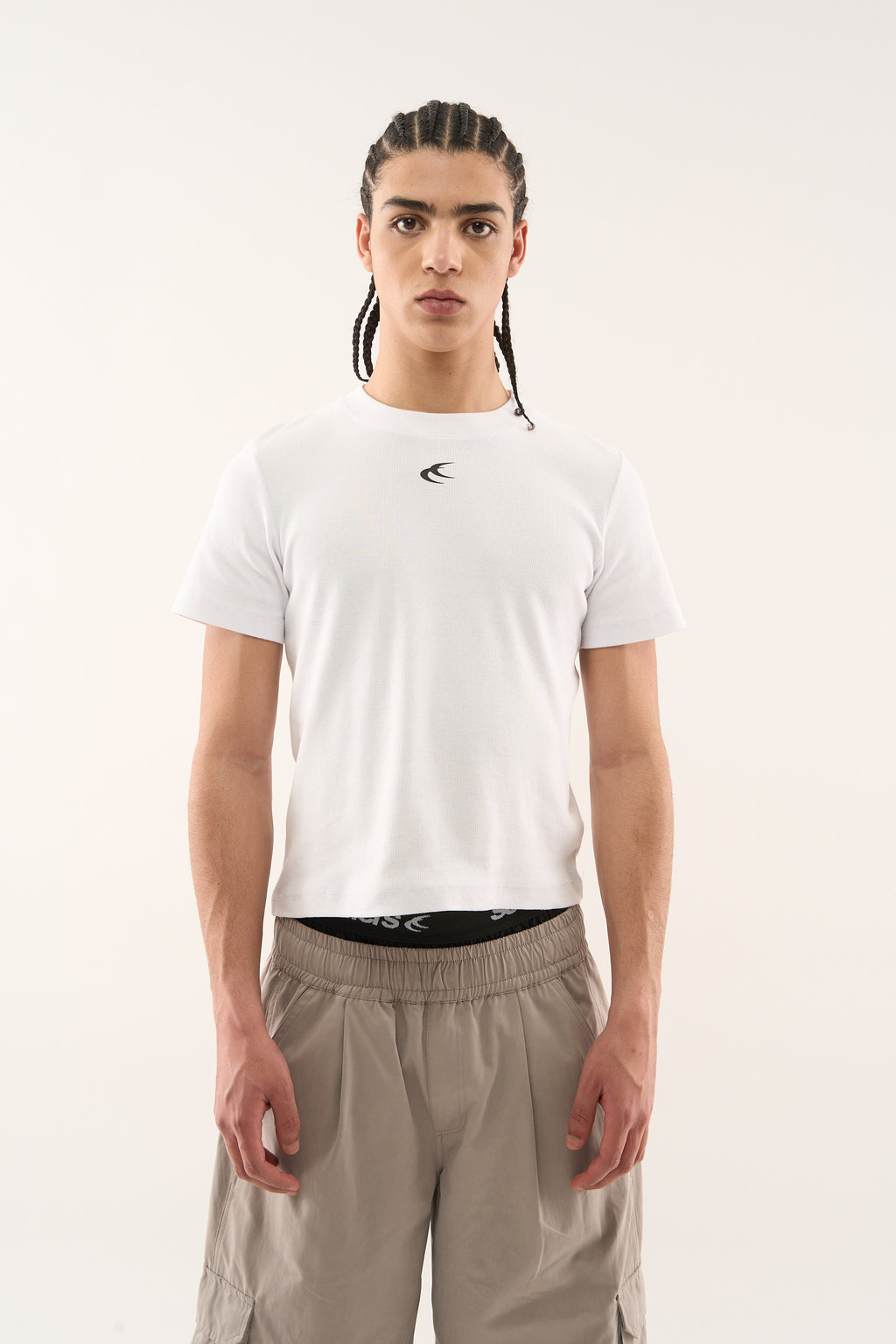 T-Shirts Scuffers Calvin Top Blancos | 67312KHYQ