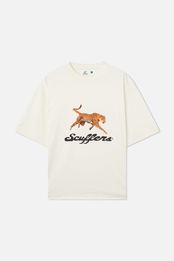 T-Shirts Scuffers Cheetah Blancos | 67214MTCS