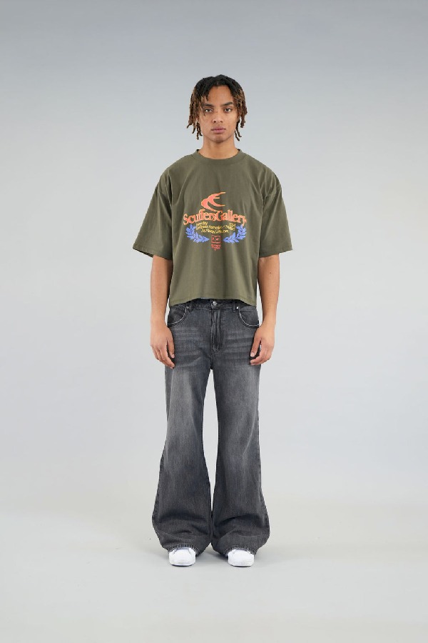 T-Shirts Scuffers College T-Shirt Verdes | 65129WBOH