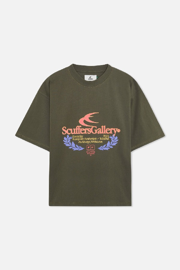 T-Shirts Scuffers College T-Shirt Verdes | 65129WBOH
