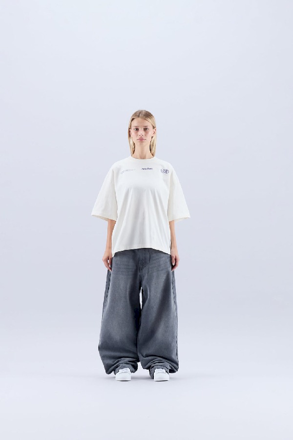 T-Shirts Scuffers Facetime Ecru | 98601SGTM