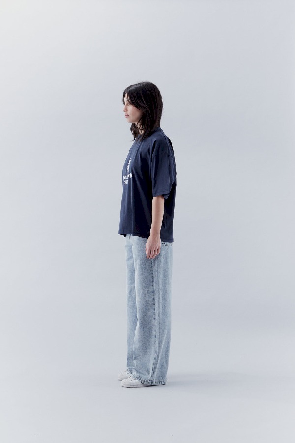 T-Shirts Scuffers Filigree T-Shirt Azul Marino | 04986ABPG