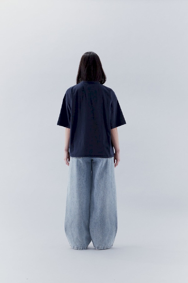 T-Shirts Scuffers Filigree T-Shirt Azul Marino | 04986ABPG