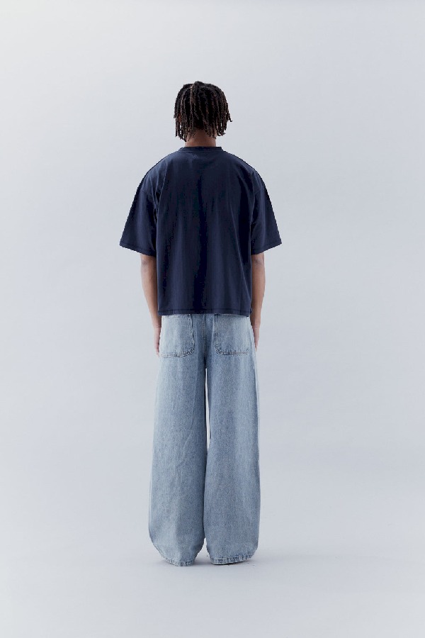 T-Shirts Scuffers Filigree T-Shirt Azul Marino | 04986ABPG