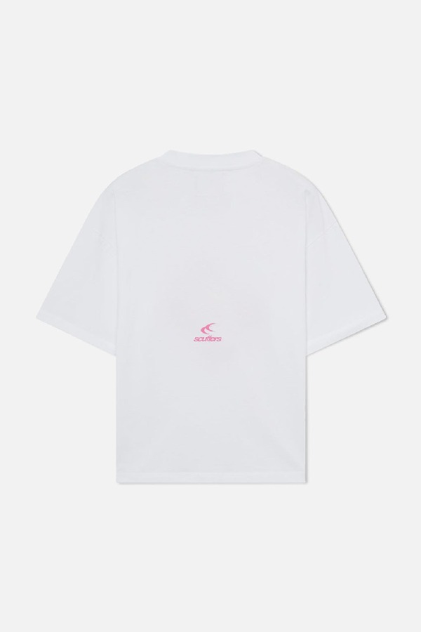 T-Shirts Scuffers Grand Prix Blancos | 18306VNFG
