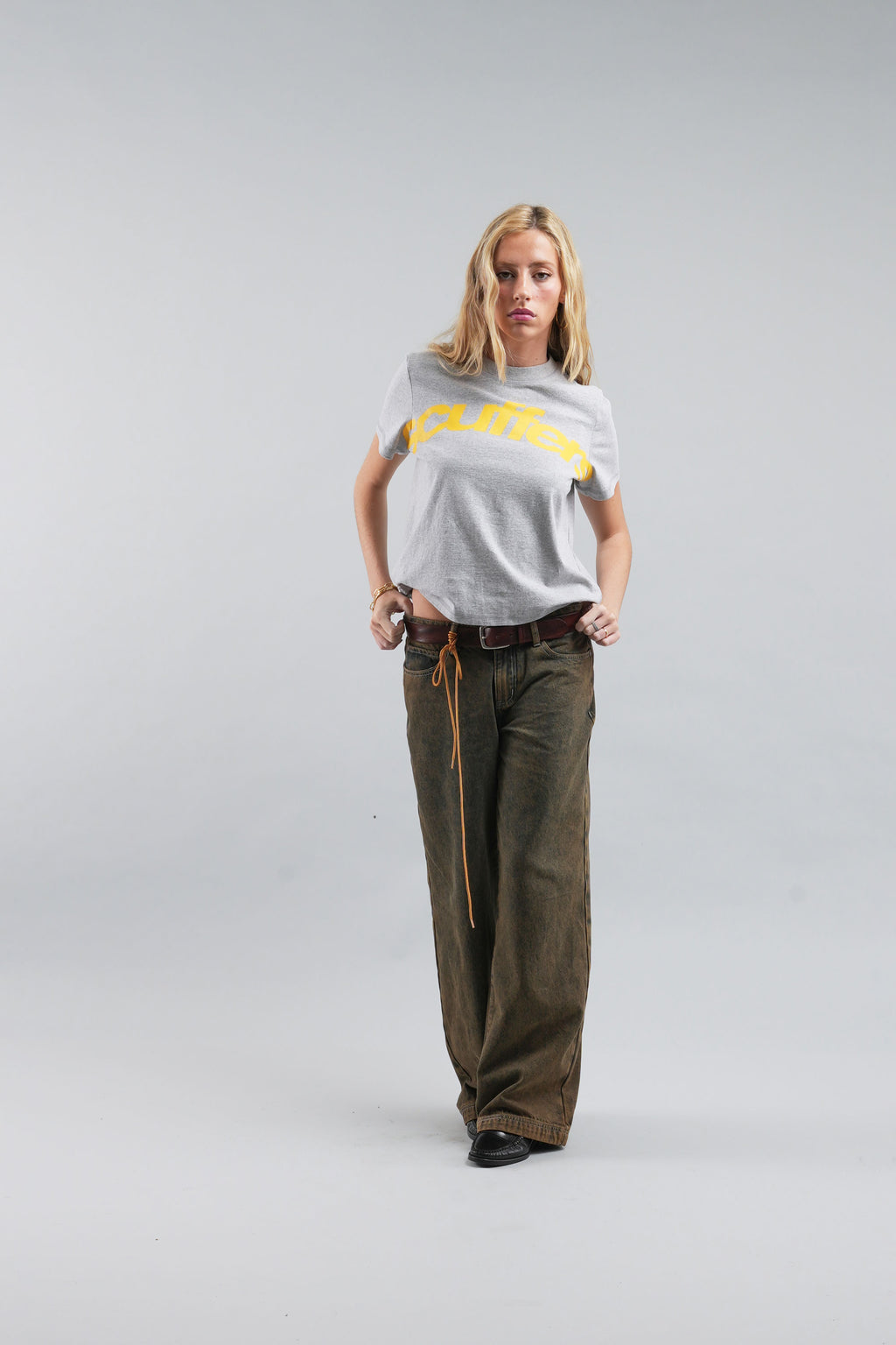 T-Shirts Scuffers Heaven Melange Top Grises | 16394MZTG