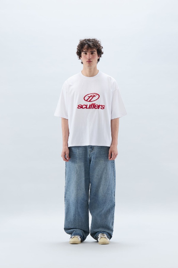 T-Shirts Scuffers Italic Blancos | 32158LHFV