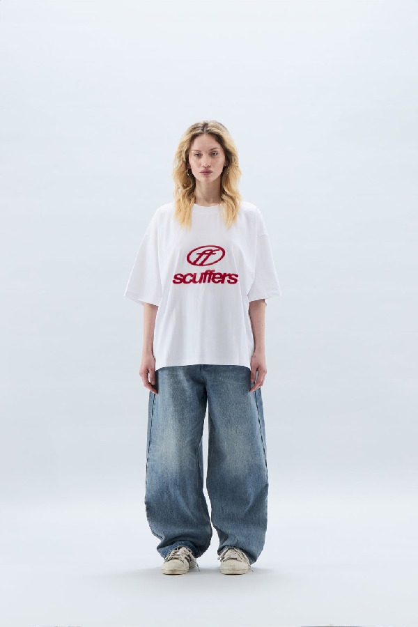 T-Shirts Scuffers Italic Blancos | 32158LHFV