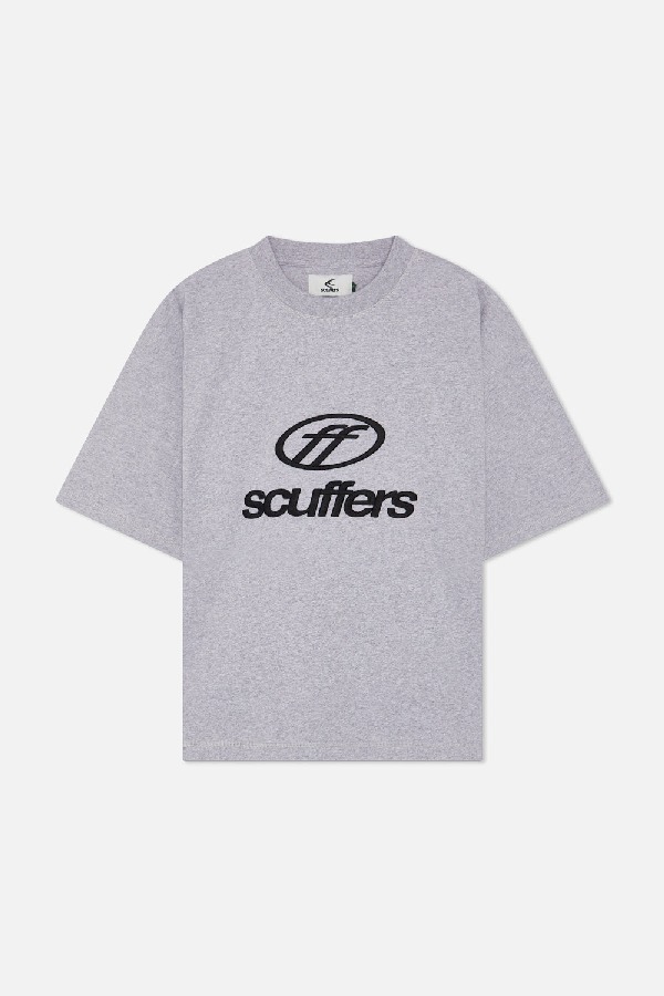 T-Shirts Scuffers Italic Grises Claro | 27314NZOQ