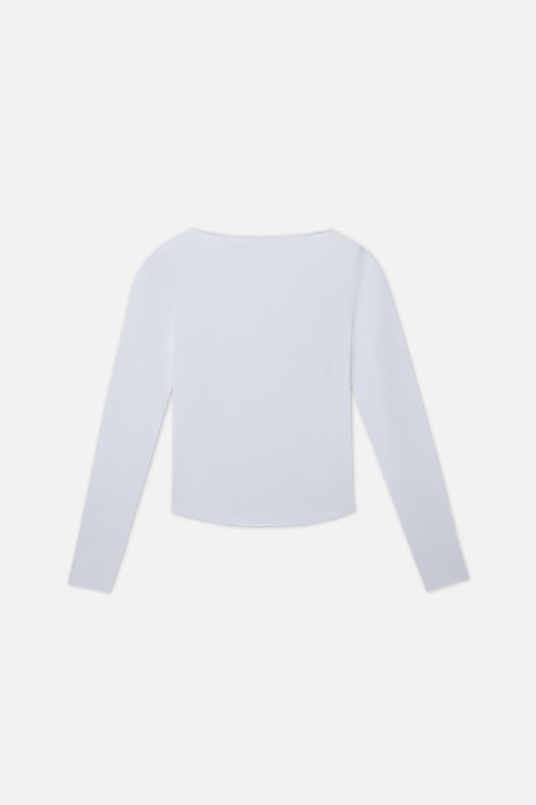 T-Shirts Scuffers Logo Longsleeve Blancos | 21847PAQV