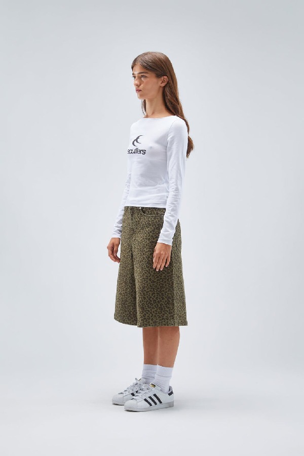 T-Shirts Scuffers Logo Longsleeve Blancos | 21847PAQV