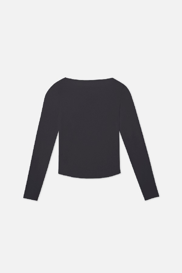 T-Shirts Scuffers Logo Longsleeve Grises | 07859XCDF