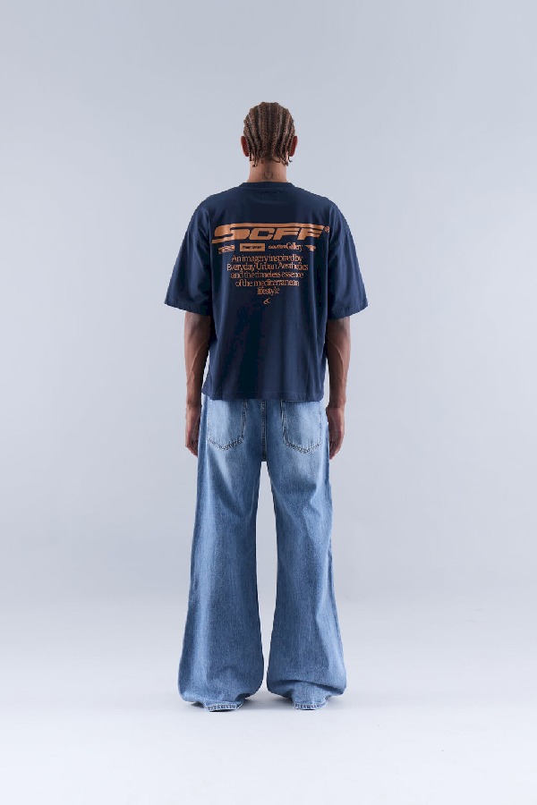T-Shirts Scuffers Motor Studios Azul Marino Azules | 56791JMOL