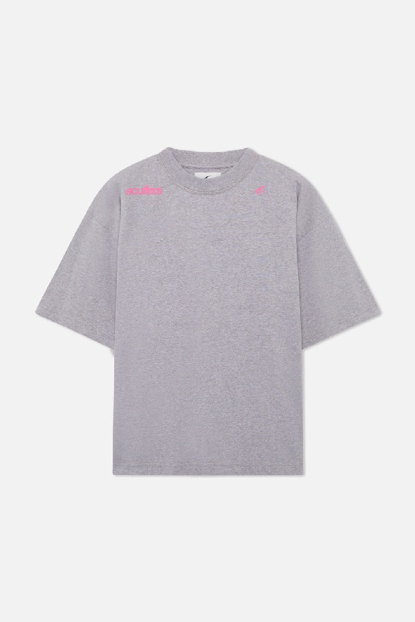 T-Shirts Scuffers Motor Studios Grises Claro | 69045WMNR