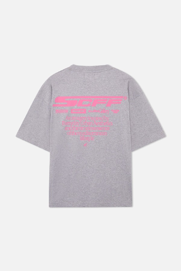 T-Shirts Scuffers Motor Studios Grises Claro | 69045WMNR