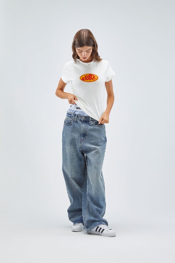 T-Shirts Scuffers New Love Top Blancos | 95041ELFX