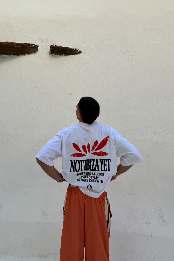 T-Shirts Scuffers Not Ibiza T-shirt Blancos | 07236FRUZ