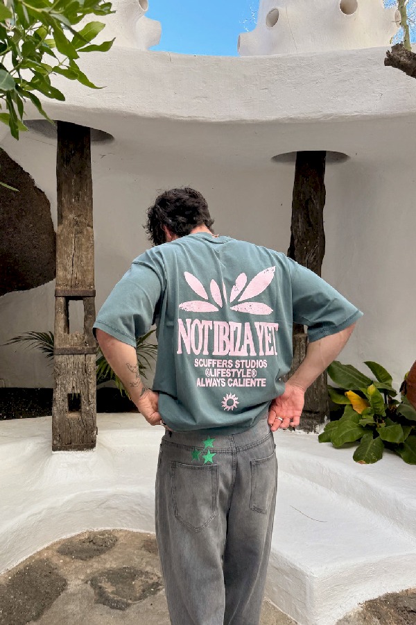 T-Shirts Scuffers Not Ibiza T-shirt Verdes | 10647FGTU