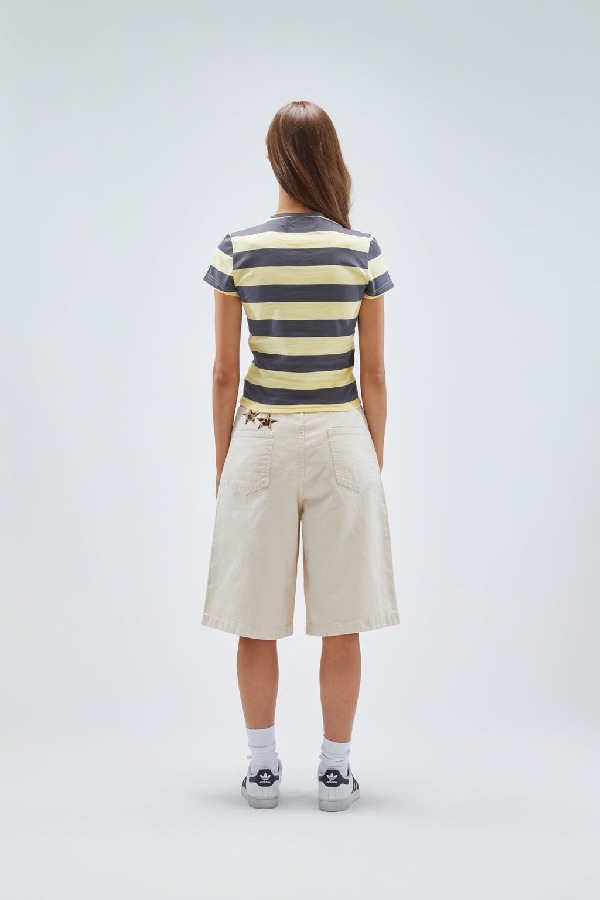 T-Shirts Scuffers Paris Top Amarillos | 49827TDXB