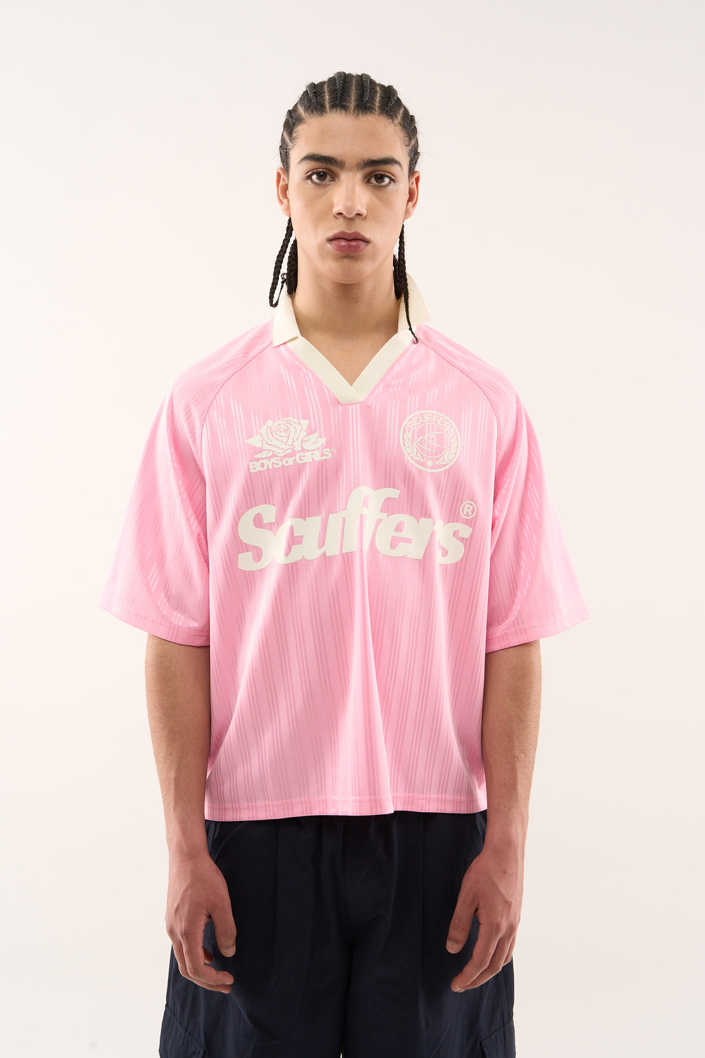 T-Shirts Scuffers Pearl Football T-Shirt Rosas | 85096FSCP