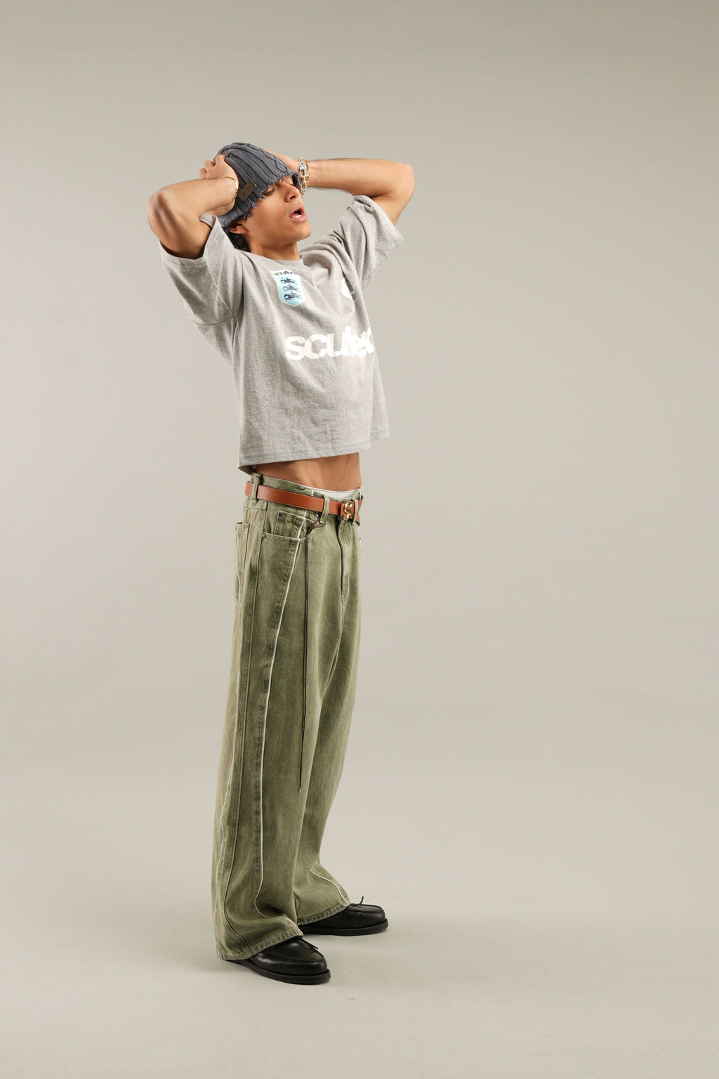 T-Shirts Scuffers Picnic T-Shirt Grises | 31746OQYX