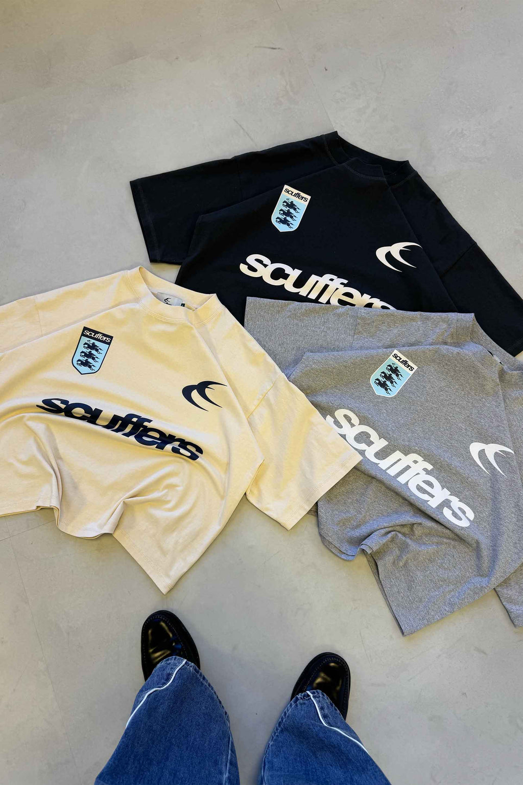 T-Shirts Scuffers Picnic T-Shirt Grises | 31746OQYX