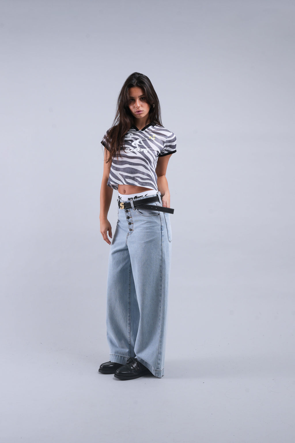 T-Shirts Scuffers Podium Top Zebra | 10987LKZB