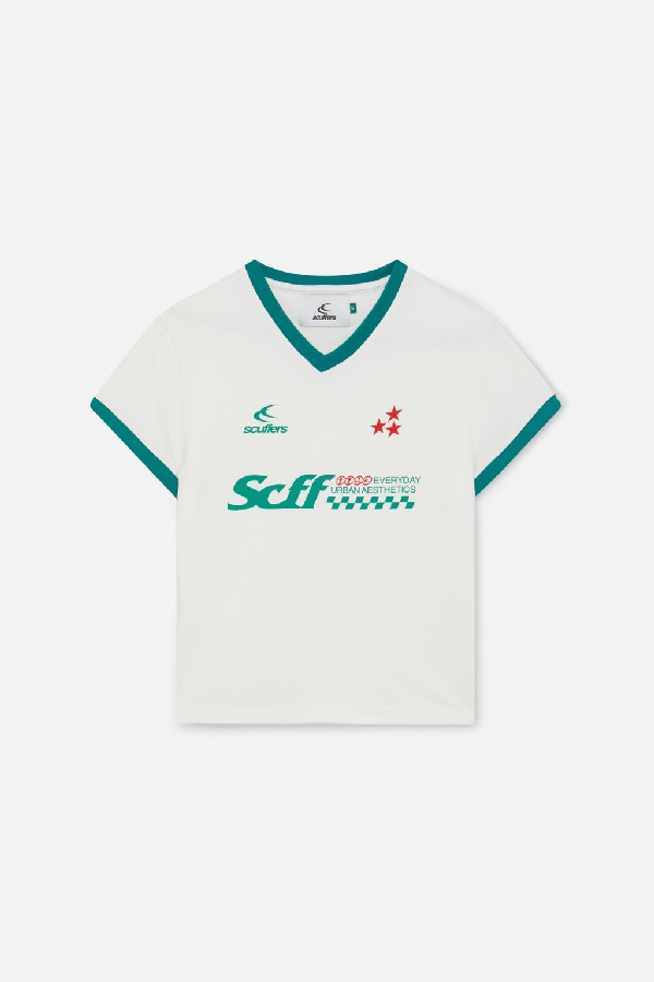 T-Shirts Scuffers Racer Top Ecru | 43098NFQM