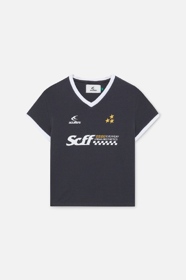 T-Shirts Scuffers Racer Top Negros | 21708MQGE