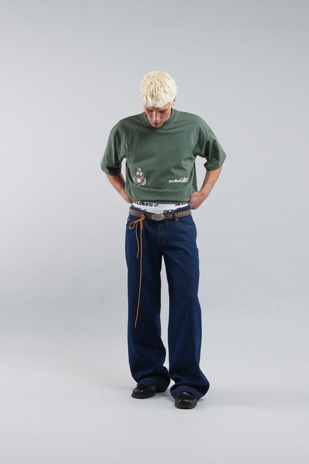 T-Shirts Scuffers Romeo T-shirt Verdes | 09378RBEQ