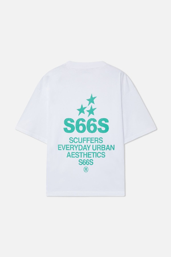 T-Shirts Scuffers SEAS Blancos Verdes | 89430XZYQ
