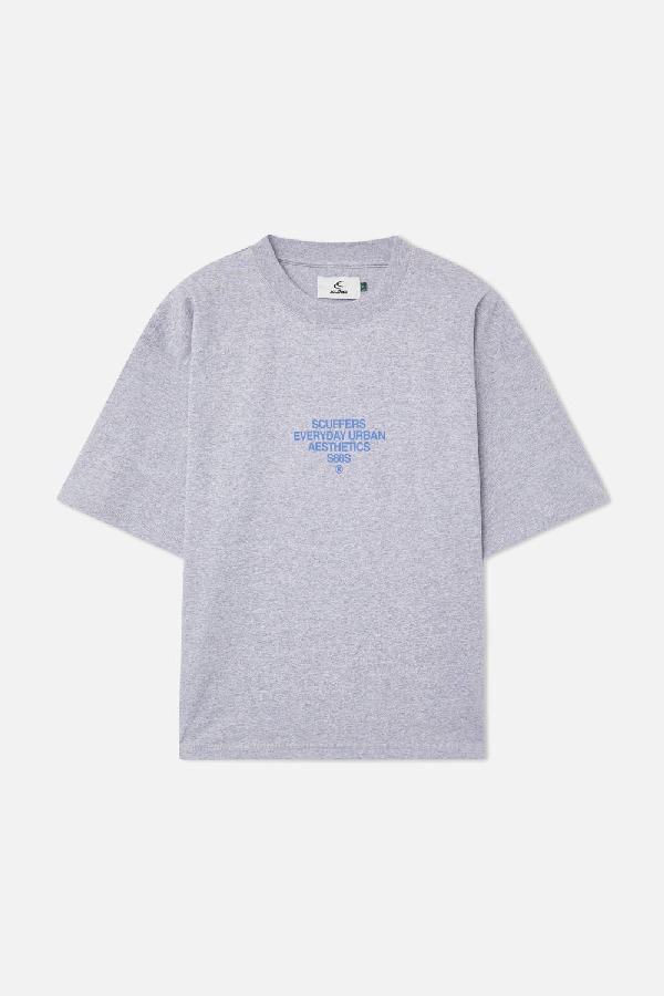 T-Shirts Scuffers SEAS Grises Azules | 12576QUBH